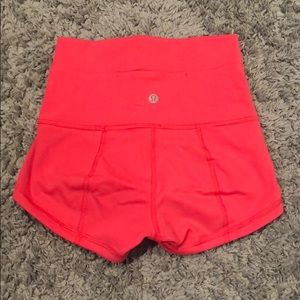 Lululemon high rise luon booty shorts